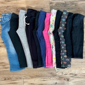 HUGE Toddler Girls Cat & Jack Leggings BUNDLE - Size 3t